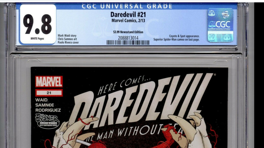 Daredevil #21 Zeitungskiosk Ausgabe cgc 9.8