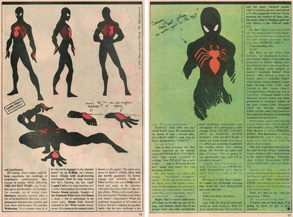 Black Suit Spider-Man prototype