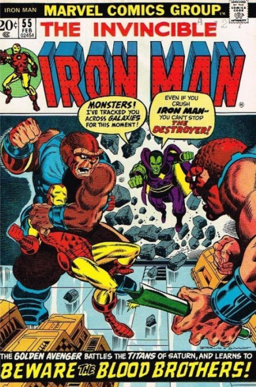 Iron Man #55 first appearance of Thanos
