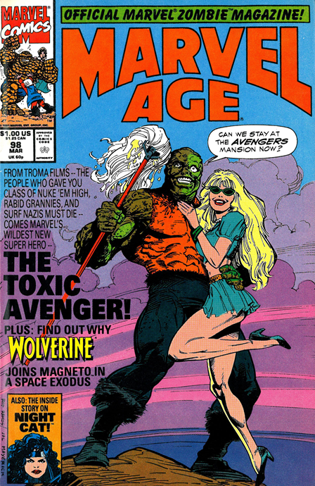 Marvel Age 98. First Appearance of Toxic Avenger
