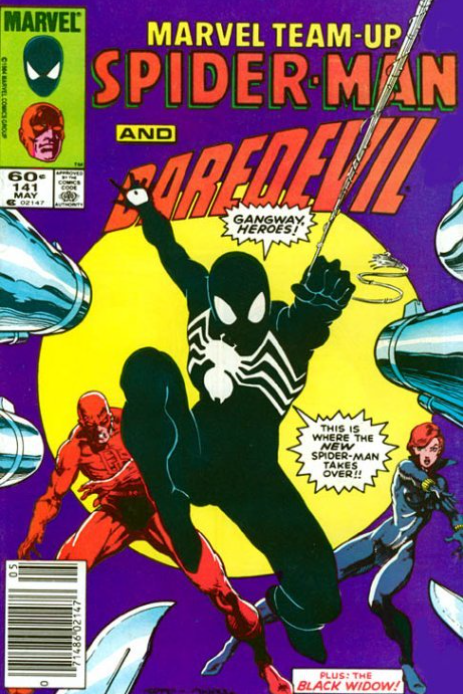 Marvel Team up 141  first black suit spider-man