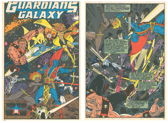 Marvel Age #88 interior preview of Future Guardians of the Galaxy